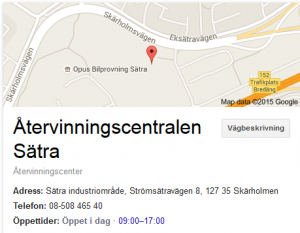 Återvinningscentral Sätra