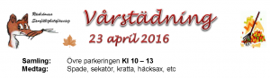 Vårstädning 23 April 2016